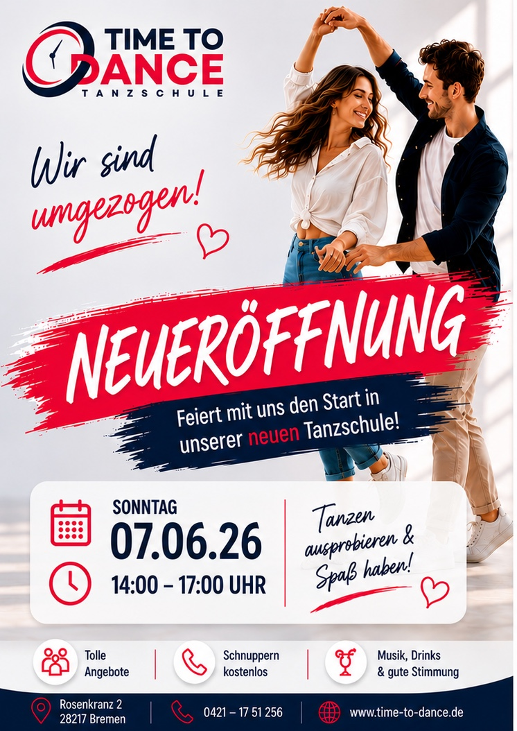 Neueröffnung - Time to Dance Bremen