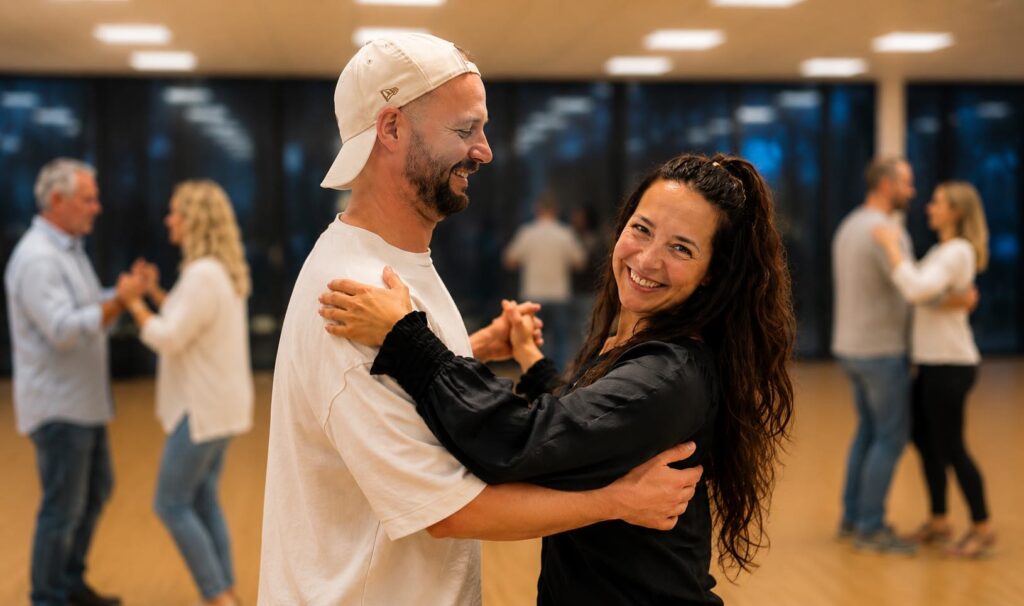 Tanzpaar bei einer kostenfreien Probestunde in der Tanzschule Time to Dance Bremen